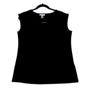 Calvin Klein Sz S poly/spun Bust36"gold color tab front W34" Top